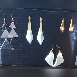 Lot of 4 pair retro earrings